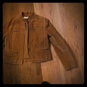 DKNY 100% suede jacket